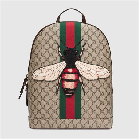 gucci web animalier backpack|Gucci Men's Web Animalier Backpack with Bee.